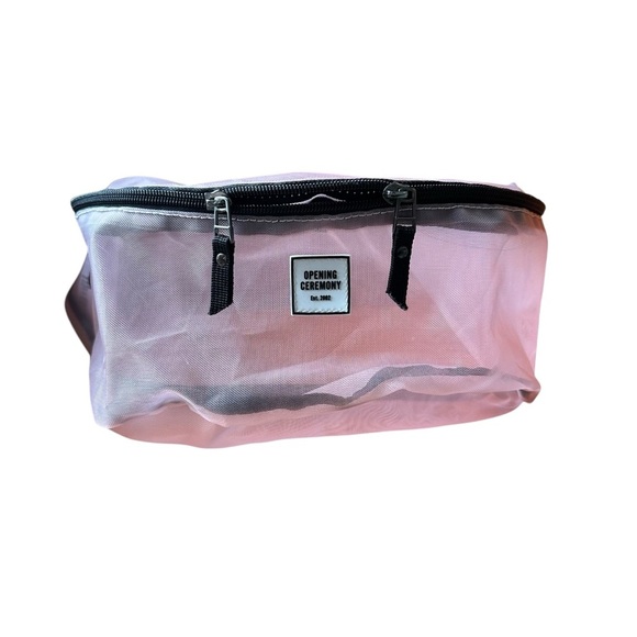 Opening Ceremony Translucent Mesh Pink Fanny Pack Bum Bag - Picture 3 of 6